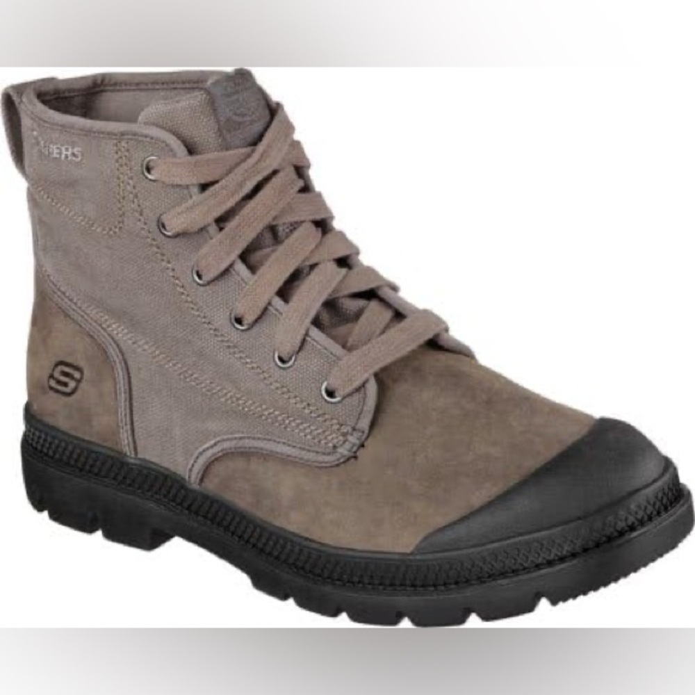 Skechers Men's Tan and Black Boots